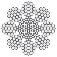 FUNE TRAZIONE Ø 6 152F 8*19 IWRC DX TY25